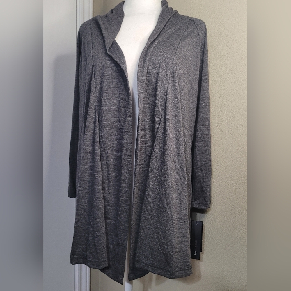 NWT, AB Studio Womens Cardigan, Black Size XL